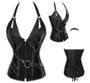 Imagem de Corpete Corset Corselet Redutor Medieval Country Polyester Couro Cores