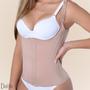 Imagem de Corpete Modelador E Redutor Com Doze Barbatanas Fecho Frontal Alças Ajustáveis Reduz E Modela