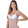 Imagem de Corpete Modelador E Redutor Com Doze Barbatanas Fecho Frontal Alças Ajustáveis Reduz E Modela