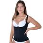 Imagem de Corpete Modelador E Redutor Com Doze Barbatanas Fecho Frontal Alças Ajustáveis Reduz E Modela
