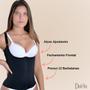 Imagem de Corpete Modelador E Redutor Com Doze Barbatanas Fecho Frontal Alças Ajustáveis Reduz E Modela