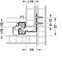 Imagem de Corrediça Oculta Com Amortecedor Hafele DT 130 270  a 550mm 30 kg Total