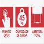 Imagem de Corrediça Push To Open Reforçada 35cm Gavetas Móveis 5 Pares
