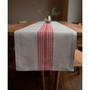 Imagem de Corredor de mesa Solino Home Stripe Linen 228 cm vermelho/natural