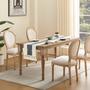 Imagem de Corredor de Mesa ZeeMart em Macramê Bicolor (35x275cm) - Estilo Carvão