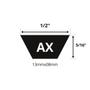 Imagem de Correia Continental AX-40 em V Dentada 1016mm - Borracha