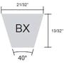 Imagem de Correia rexon bx-28 perfil bx, largura 17.0 mm altura 11.0 mm