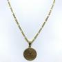 Imagem de Corrente Banhada Ouro 18k Cordão Masc/ Fem 50cm Ping P Nosso