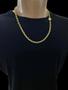 Imagem de Corrente Banhado A Ouro 18K Modelo Cadeado 6mm Com Pulseira