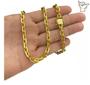 Imagem de Corrente Banhado A Ouro 18K Modelo Cadeado 6mm Com Pulseira
