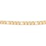 Imagem de Corrente  banhado ouro 3x 24k 18k e 22k  masculina grossa rommanel groumet elos 3x1 60 cm ouro 18k 532456