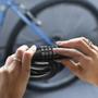 Imagem de Corrente Cadeado Bicicleta Motocicleta Moto Senha Trava 5 digitos Anti Furto Segredo 1 metro Estepe Ciclismo Segurança Aço
