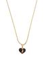 Imagem de  Corrente Colar Cordão Feminino Pingente Coração Paz e Amor Letra Inicial J Personalizado Banhado Em Ouro 18k.