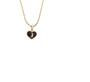 Imagem de  Corrente Colar Cordão Feminino Pingente Coração Paz e Amor Letra Inicial J Personalizado Banhado Em Ouro 18k.