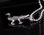 Imagem de Corrente Com Pingente Em Aço Inox Crocodilo 3d (Prateado)