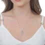 Imagem de Corrente Com Pingente Menina Bolerinho Prata 925kl Modelo 02
