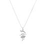 Imagem de Corrente Com Pingente Menina Bolerinho Prata 925kl Modelo 02