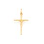 Imagem de Corrente com  Pingente rommanel  folheado a ouro cruz com cristo  corrente 42 cm  540027 531638