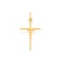 Imagem de Corrente com  Pingente rommanel  folheado a ouro cruz com cristo  corrente 42 cm  540027 531638