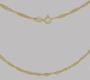 Imagem de Corrente Cordão Colar De Ouro 18k Feminina Singapura 45cm