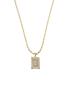 Imagem de Corrente Cordão Colar Masculino Feminino Pingente Top luxo letra inicial Q Banhado em Ouro  18k.