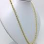 Imagem de Corrente E Pulseira Elo Português 45cm Folheada Ouro 18k 5mm