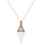 Imagem de Corrente Feminina Veneziana Com Pingente Nossa Senhora Mini Ouro 18k 40 cm