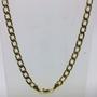Imagem de Corrente Masculina Grumet 60cm 6mm Folheado Ouro 18k