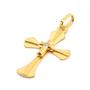 Imagem de Corrente Masculina Grumet Com Pingente Cruz Crucifixo Em Ouro 18k 70 cm