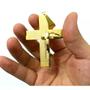 Imagem de Corrente Palmier Crucifixo Oração Pai Nosso Com Detalhe Corrente Ostentação Banhados Ouro 18k 60cm