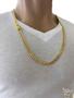 Imagem de Corrente PitBull 6mm + Pingente Cruz - Banhado a Ouro 18k