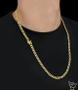 Imagem de Corrente PitBull 6mm + Pingente Cruz - Banhado a Ouro 18k
