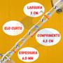 Imagem de Corrente Portão 6 Milimetro Elo Curto 2 Metros Resistente