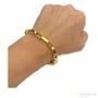 Imagem de Corrente Tijolinho Pulseira E Pingente 8Mm Cor Identica Ouro