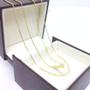 Imagem de Corrente Veneziana BANHADA Ouro 18k Feminina 45cm 1mm