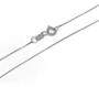 Imagem de Corrente Veneziana Em Ouro Branco 18k 40cm 0,50mm Colar Cordão Gargantilha Feminina