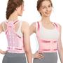 Imagem de Corretor de Postura Fit Geno Back Brace Feminino - Tamanho M - Cor Rosa