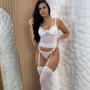 Imagem de Corselet Tule Com Meias Sandy
