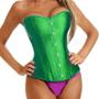 Imagem de Corset Corpete Corselet Espartilho Modelador Verde M390