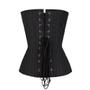 Imagem de Corset Elegante Listrado plus Size, Bustiê Simples Com Barbatanas De Plástico, Modelador De Cintura.