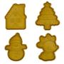 Imagem de Cortador De Biscoito Com Carimbo  Kit Natal
