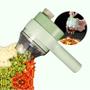 Imagem de Cortador de legumes elétrico portátil 4 em 1,  com escova de limpeza multifunção