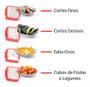 Imagem de Cortador de Legumes Frutas Verduras 5 em 1 Multi Fatiador