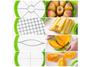 Imagem de Cortador Manual De Fruta Legume Batata 4 em 1 Multifuncional Chop Dice Portátil Bolsa Cozinha Chef Prático Não Ocupa Espaço