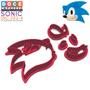 Imagem de Cortador Modular Sonic Game Infantil Cabeça Animal Ouriço 4,5cm