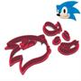 Imagem de Cortador Modular Sonic Game Infantil Cabeça Animal Ouriço 9,5cm