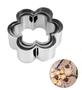 Imagem de Cortador Molde Biscoitos Confeitaria Forma Estrela Coração Círculo Flor Aço Inox Kit 12 Peças