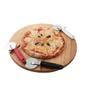 Imagem de Cortador para pizza inox preto chef line pizzaria padaria restaurante buffet corta pão