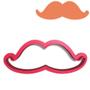 Imagem de Cortador Pasta Doce Impresso Festa Desenho Infantil Bita Bigode Bigodudo Barba Mustache