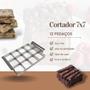Imagem de Cortador retangular 7x7 c/12 pedaços brownie inox